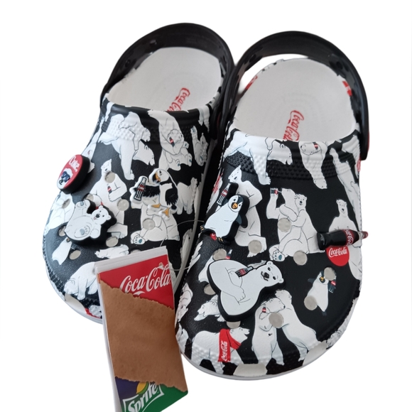 CROCS Shoes - CROCS X Coca Cola Bear Collection Classic Clog Holiday  NWT Size 7 Womens 5 Mens